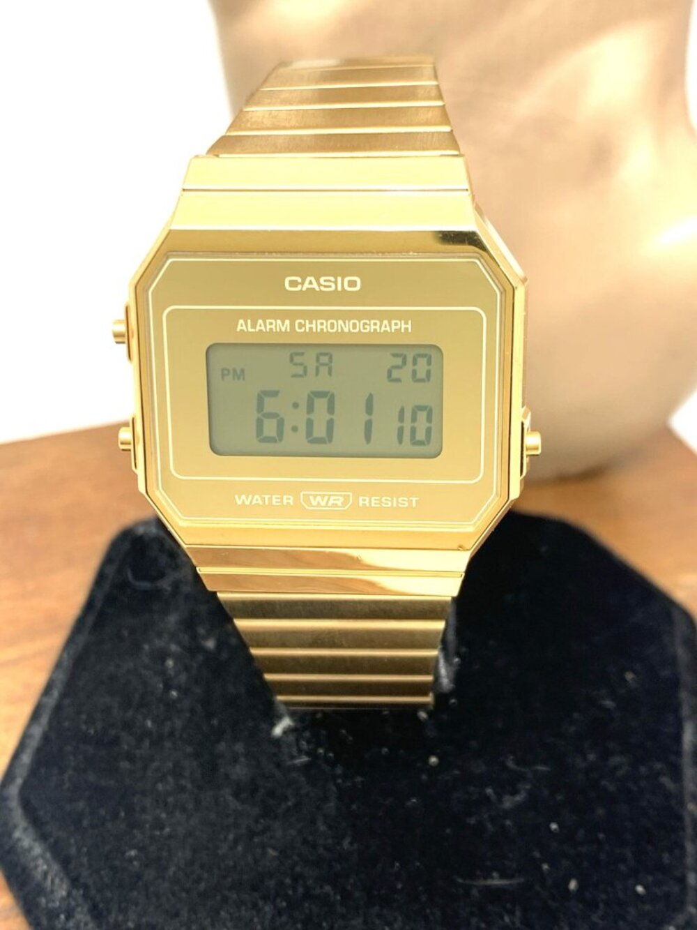 Casio Men's Watch A700W Retro Quartz Digital Gold Stainless Steel 33mm 3472